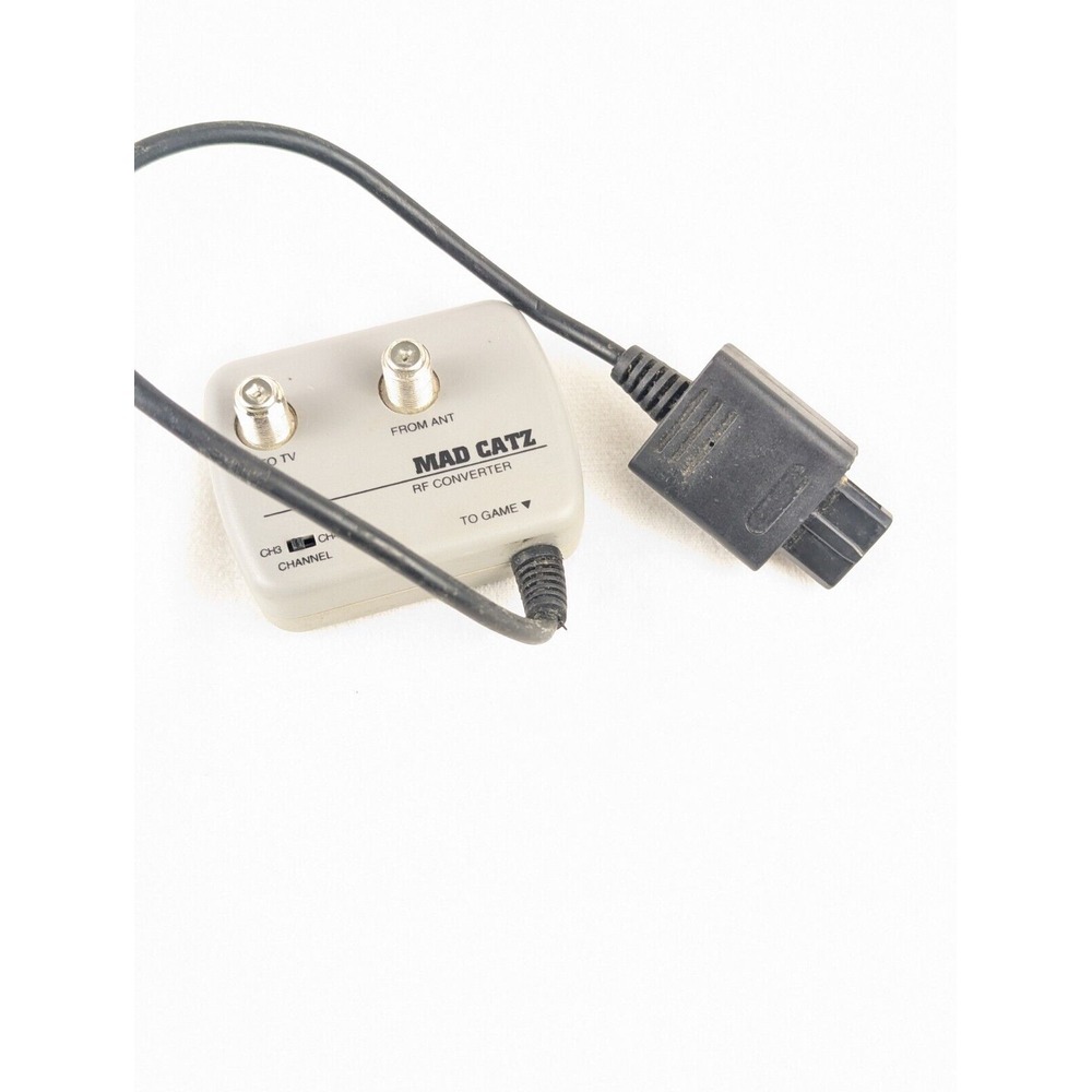 Nintendo 64‎ N64 GameCube RF Switch Adapter Mad Catz Automatic RF Unit